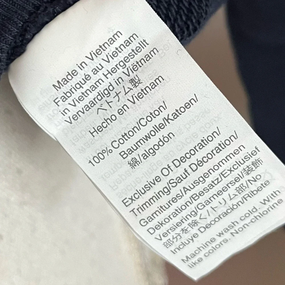 J. Crew • Navy Floral Ruffleneck Pullover Sweatshirt